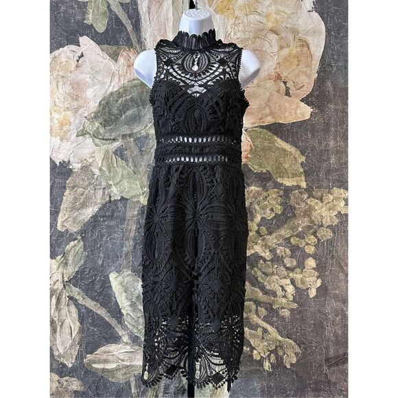 New Free People x Saylor 'Siren' Lace Dress - Black sz XS - Picture 4 of 8